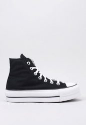 Buty sportowe Casual Damskie Converse All Star Platform High Top Czarny. Białe obuwie sportowe damskie Converse, bez wzorów, Converse All Star. Za 429.15 zł.