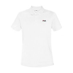 Męska koszulka polo FILA Sunchon, 100% bawełna. Białe koszulki polo męskie Fila, m, bez wzorów, z bawełny, eleganckie, bez ramiączek. Za 199.15 zł.