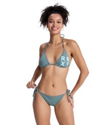 Zestaw dwuczęściowy bikini damski SOLID ESSENTIALS. Szare bikini damskie Roxy, xs, bez wzorów. Za 229.99 zł.