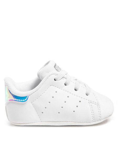 Adidas Sneakersy Stan Smith Crib FY7892 Biały. Białe buty sportowe dziewczęce Adidas, bez wzorów, ze skóry, bez zapięcia. Za 99.99 zł.