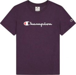 Koszulka sportowa damska Champion SS Tee. Czerwone koszulki sportowe damskie Champion, l, bez wzorów, z bawełny, bez kołnierzyka, bez ramiączek. Za 98.99 zł.