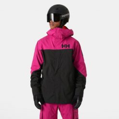 Kurtka narciarska Helly Hansen Ullr D Shell. Czerwone kurtki snowboardowe męskie Helly Hansen, na zimę, l, bez wzorów, z puchu, narciarskie. Za 1,152.50 zł.