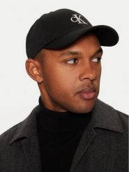 Calvin Klein Czapka z daszkiem Monogram Embro K50K512147 Szary. Czarne rękawiczki męskie Calvin Klein, bez wzorów, z materiału. Za 89.99 zł.