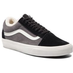 Tenisówki VANS - Old Skool VN0A38G1UPE1 (Suede/Sherpa) Black/Pewt. Czarne trampki męskie Vans, z gumy. Za 359.00 zł.