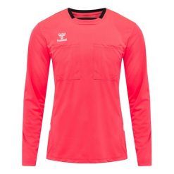 Hummel Koszulka sędziowska arbitra sędzia Referee Chevron Jersey. Czerwone koszulki sportowe męskie Hummel, s, bez wzorów, z jersey, bez kołnierzyka, bez ramiączek, do piłki nożnej. Za 212.50 zł.