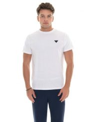 Męska koszulka sportowa z krótkim rękawem. Niebieskie koszulki sportowe męskie LEONE 1947 APPAREL, m, bez wzorów, bez kołnierzyka, bez ramiączek, na fitness i siłownię. Za 159.98 zł.