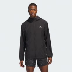 Kurtka Run It. Czarne buty sportowe męskie Adidas, xl, bez wzorów, bez kaptura. Za 279.00 zł.