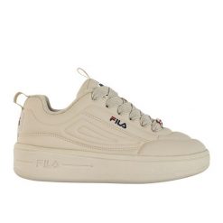 Buty Fila Superbubble FFW0536 70027 beżowe beżowy. Brązowe obuwie sportowe damskie bez wzorów, z syntetyku. Za 376.94 zł.