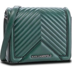 Torebka KARL LAGERFELD - 86KW3021 Dark Emerald 608. Zielone listonoszki damskie KARL LAGERFELD, ze skóry. W wyprzedaży za 849.00 zł.