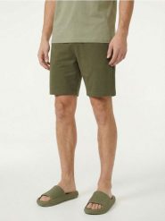 Szorty basic - khaki. Brązowe szorty męskie Sinsay, l, bez wzorów. Za 19.99 zł.