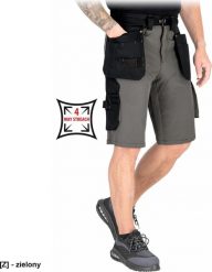 R.E.I.S. LH-VERDON-TS - Spodnie ochronne do pasa z krótkimi nogawkami męskie 4-kierunkowy stretch wyprofilowane kolana 4 kieszenie końcówka klucze 90%. Brązowe spodnie materiałowe męskie R.E.I.S., m, bez wzorów. Za 113.23 zł.