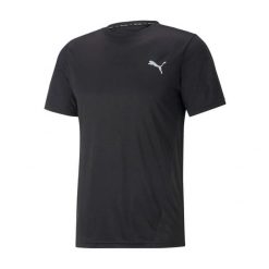 Koszulka fitness męska PUMA Train All Day. Czarne koszulki sportowe męskie Puma, m, bez wzorów, z materiału, bez kołnierzyka, bez ramiączek, na fitness i siłownię. Za 73.99 zł.