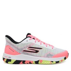Buty do tenisa Skechers. Białe buty sportowe męskie Skechers, bez zapięcia, tenisowe. Za 329.99 zł.