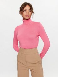 Liu Jo Golf WF3126 MA18F Różowy Regular Fit. Czerwone swetry damskie Liu Jo, xl, bez wzorów, z wiskozy, bez kołnierzyka, bez ramiączek, bez kaptura. Za 599.99 zł.