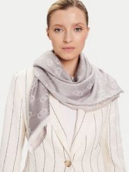 Liu Jo Szal 2F5043 T0300 Szary. Szare rękawiczki damskie Liu Jo, bez wzorów, z materiału. Za 399.99 zł.