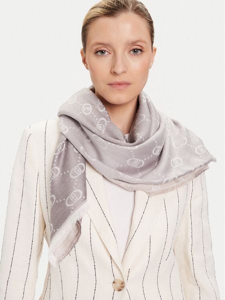 Liu Jo Szal 2F5043 T0300 Szary. Szare czapki i kapelusze damskie Liu Jo, bez wzorów, z wiskozy. Za 399.99 zł.