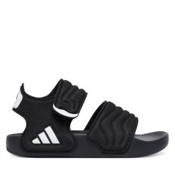 Sandały adidas. Czarne sandały chłopięce Adidas, bez zapięcia. Za 109.99 zł.