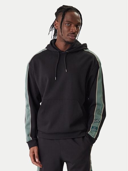 EA7 Emporio Armani Bluza 7M001508 AF12660 UC001 Czarny Regular Fit. Czarne bluzy męskie EA7 Emporio Armani, l, bez wzorów, z syntetyku, bez kaptura. Za 669.99 zł.