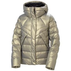 Damska kurtka puchowa Helly Hansen Bliss. Brązowe kurtki damskie Helly Hansen, na zimę, bez wzorów, z puchu, bez kaptura. Za 1,599.00 zł.