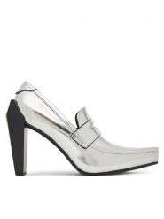 United Nude Półbuty Gem Loafer Hi 1095514116 Srebrny. Szare półbuty damskie United Nude, bez wzorów, ze skóry, bez obcasa, na obcasie, bez zapięcia. Za 1,189.00 zł.