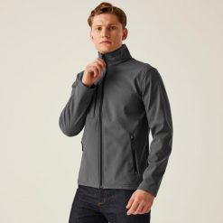 Softshell roboczy męski Octagon. Szare kurtki sportowe męskie Regatta, m, bez wzorów, z softshellu, trekkingowe. W wyprzedaży za 219.99 zł.
