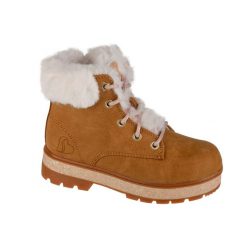 Buty zimowe dziewczęce, Street Glitz. Brązowe buty zimowe dziewczęce Skechers, bez wzorów, bez zapięcia. Za 199.99 zł.