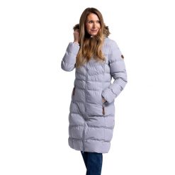 Ocieplana Kurtka Damska Audrey. Niebieskie kurtki damskie Trespass, na zimę, xs, bez wzorów, z futra, z kapturem. Za 423.99 zł.