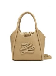 KARL LAGERFELD Torebka B2W30053 Beżowy. Brązowe torebki do ręki damskie KARL LAGERFELD, bez wzorów, ze skóry, bez dodatków. Za 1,099.00 zł.