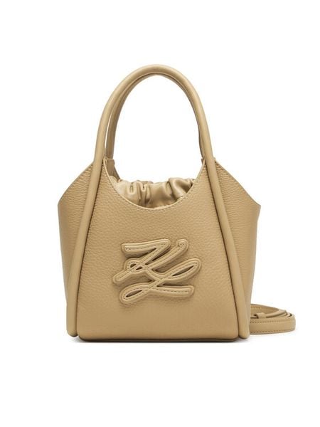 KARL LAGERFELD Torebka B2W30053 Beżowy. Brązowe torebki do ręki damskie KARL LAGERFELD, bez wzorów, bez dodatków. Za 1,099.00 zł.
