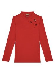 United Colors Of Benetton Golf 3Q8DC10L1 Czerwony Regular Fit. Czerwone t-shirty i topy dla dziewczynek United Colors Of Benetton, bez wzorów, z bawełny, bez ramiączek. Za 69.99 zł.