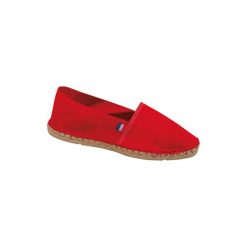 Espadryle Kariban Made in France. Czerwone sandały damskie KARIBAN, bez wzorów, bez obcasa, bez zapięcia. Za 108.00 zł.