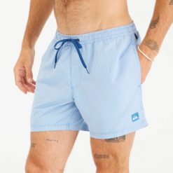 Spodenki surfingowe męskie Quiksilver Volley Deluxe krótkie 15". Brązowe kąpielówki męskie Quiksilver, l, bez wzorów, z poliesteru. W wyprzedaży za 99.99 zł.