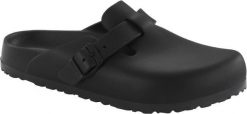 Klapki męskie Birkenstock Boston Eva. Czarne klapki męskie Birkenstock, z materiału, retro. Za 394.00 zł.