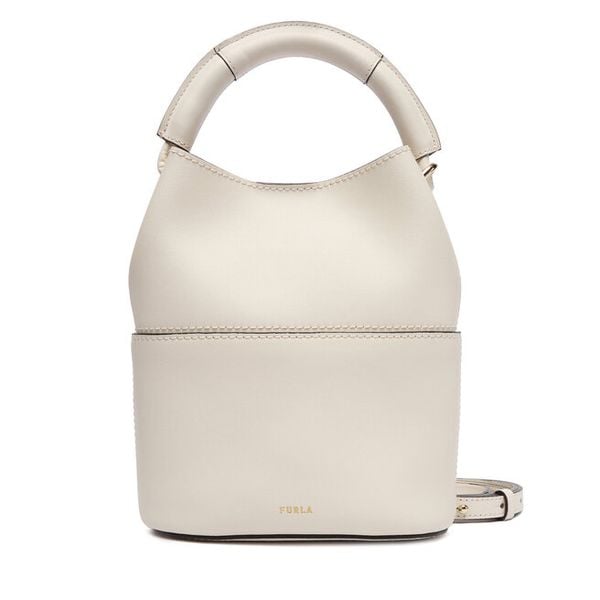 Torebka Furla. Białe torebki do ręki damskie Furla, bez wzorów, klasyczne, bez dodatków. Za 959.00 zł.