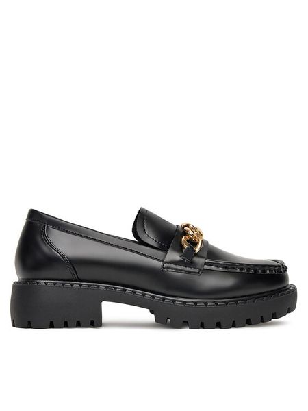 DeeZee Loafersy ZAL62010D 1 Czarny. Czarne mokasyny damskie DeeZee, ze skóry. Za 159.99 zł.