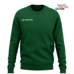 Givova Maglia Polarfleece One – bluza z okrągłym dekoltem 3XS. Zielone bluzy męskie Givova, m, bez wzorów, z materiału, bez kaptura. Za 84.00 zł.