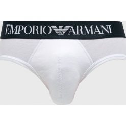 Emporio Armani - Slipy. Szare slipki męskie Emporio Armani, z bawełny. W wyprzedaży za 79.90 zł.