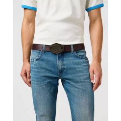 MESKI PASEK WRANGLER BIG BUCKLE BELT BROWN 112365273. Brązowe paski damskie Wrangler, bez wzorów. Za 119.99 zł.