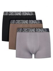 Cristiano Ronaldo CR7 Komplet 3 par bokserek 8100-49 Kolorowy. Bokserki męskie Cristiano Ronaldo CR7, l, bez wzorów, z bawełny. Za 89.99 zł.