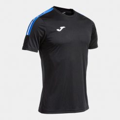 Koszulka Joma Olimpiada. Czarne koszulki sportowe męskie Joma, l, bez wzorów, z materiału, bez kołnierzyka, bez ramiączek. Za 95.55 zł.