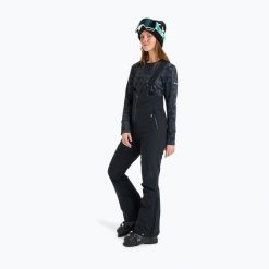 Spodnie snowboardowe damskie ROXY Summit Bib ERJTP03291. Czarne spodnie materiałowe damskie Roxy, na zimę, l, bez wzorów, z elastanu, sportowe, narciarskie. Za 1,186.95 zł.