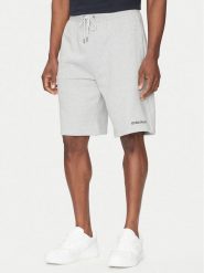 Guess Jeans Szorty sportowe M5GD49 KCPR1 Szary Regular Fit. Szare krótkie spodenki sportowe męskie Guess Jeans, l, z aplikacjami, z bawełny. Za 159.99 zł.