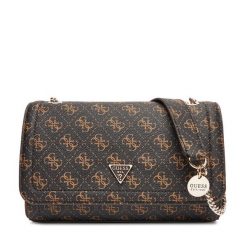 Torebka Guess. Brązowe torebki do ręki damskie Guess, z aplikacjami, klasyczne, bez dodatków. Za 349.99 zł.