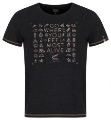 T-shirt męski Loap Alexus Czarny. Czarne t-shirty męskie LOOP, m, bez wzorów, z bawełny, biznesowe, bez kołnierzyka. Za 66.96 zł.