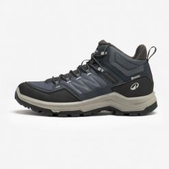 Second Life - Buty turystyczne męskie Quechua MH100 wodoodporne - Stan Doskonały. Czarne trekkingi męskie QUECHUA, przed kolano, trekkingowe. Za 228.99 zł.