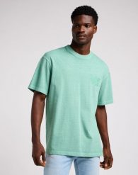 LEE MĘSKA KOSZULKA LEE LOOSE LOGO TEE INTUITION GREY 112349094. Szare koszulki polo męskie Lee, m, bez wzorów, bez ramiączek. Za 89.99 zł.