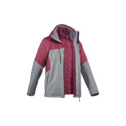 Kurtka trekkingowa RainWarm 500 3 w 1 męska. Brązowe kurtki męskie QUECHUA. W wyprzedaży za 229.99 zł.