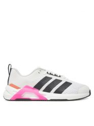Adidas Buty na siłownię Dropset Control Trainer JS3122 Biały. Białe obuwie sportowe damskie Adidas, bez wzorów, z materiału, na fitness i siłownię. Za 339.99 zł.
