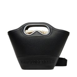 Torebka KARL LAGERFELD. Czarne torebki do ręki damskie KARL LAGERFELD, bez wzorów, klasyczne, bez dodatków. Za 1,309.00 zł.