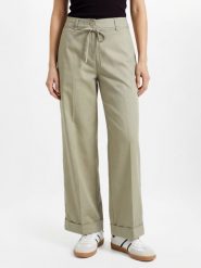 Opus spodnie materiałowe - Meeri Bloom Kobiety Bawełna zielony, 34. Zielone spodnie materiałowe damskie Opus, s, bez wzorów, z bawełny. Za 379.95 zł.